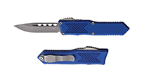 Guardian Tactical GTX-025 OTF Elmax Stonewashed Drop Point Blue  Aluminum 12-4511BL by Unknown