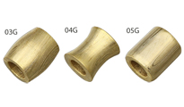 Grindworx  Gold Plated Damascus Barrel Beads by Grindworx